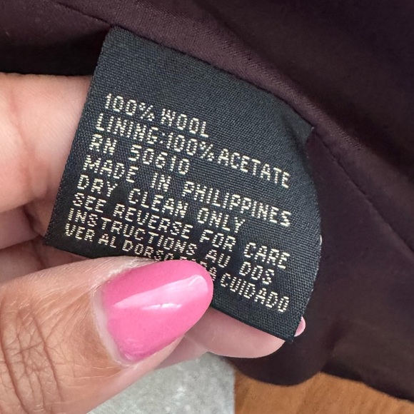 Kasper & Company Double Breasted Brown Wool Blazer Size 6 - Picture 7 of 9